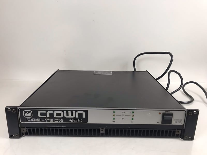 Crown ComTech 400 Professional Stereo Power Amplifier Reverb