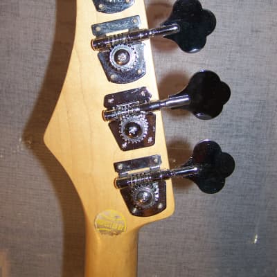 Vintage Lotus "P" Bass Style Guitar, 1980s, Metallic Blue/Black Burst Finish image 4