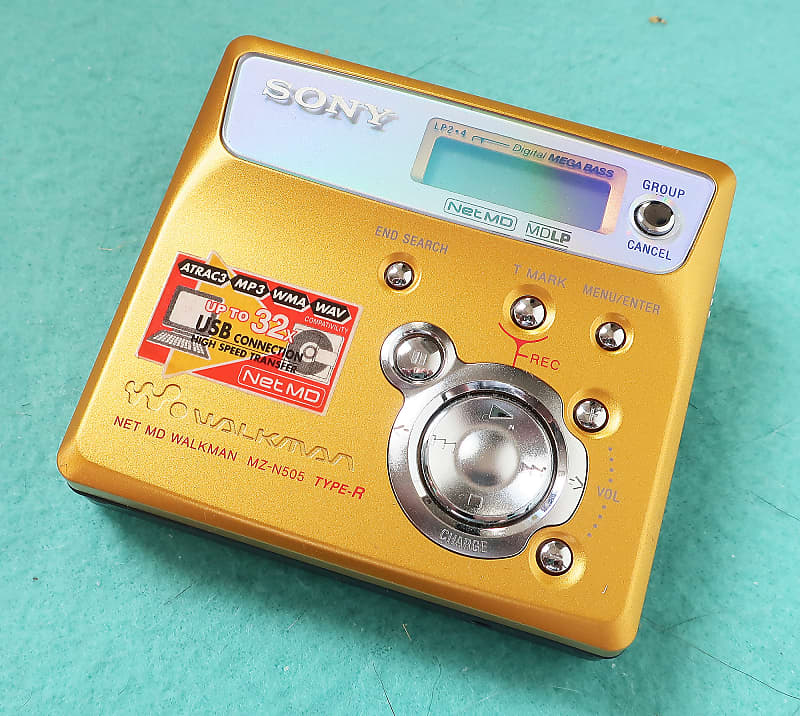 Sony MZN505 MiniDisc Portable Walkman Recorder Reverb