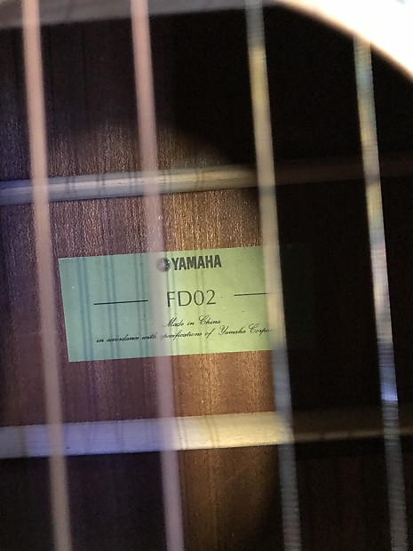 Yamaha FD02 Dreadnought Guitar Spruce Top Natural | Reverb