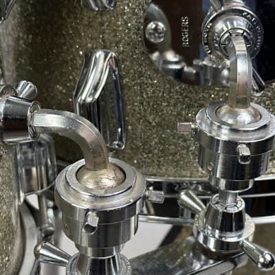 Rogers 22/20/12/13/16/5x14" VIDEO 60's Holiday Drum Set - Silver Sparkle Brockstein's Music image 8