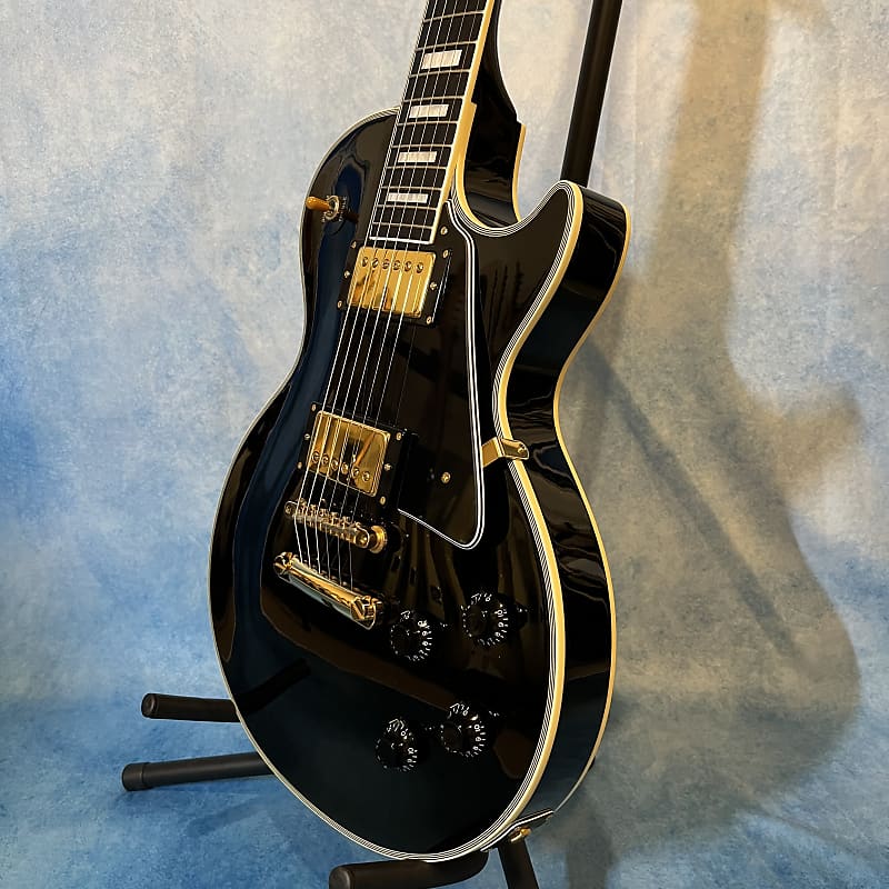 Burny RLC 60 1988 Black Les Paul Custom Made in Japan | Reverb Burny RLC 60 1988 Black Les Paul Custom Made in Japan | Reverb