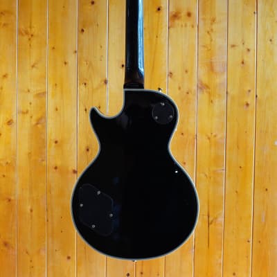 AIO SC77 Electric Guitar - Solid Black (Abalone Inlay) image 12