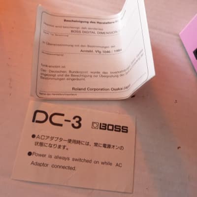 Boss dc-3 digital Dimension  in original box image 2