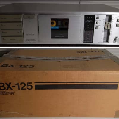 1985 Nakamichi BX-125 Rare Silverface Stereo Cassette Deck New Belts & Complete Serviced Recap Power Suply 06-24-2023 1-Owner in Box Excellent Condition #791 image 1