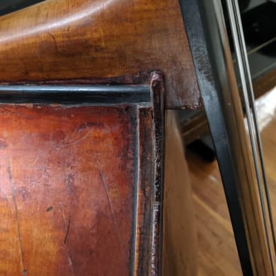 German Double Bass Upright Bass 1850 Brown image 5