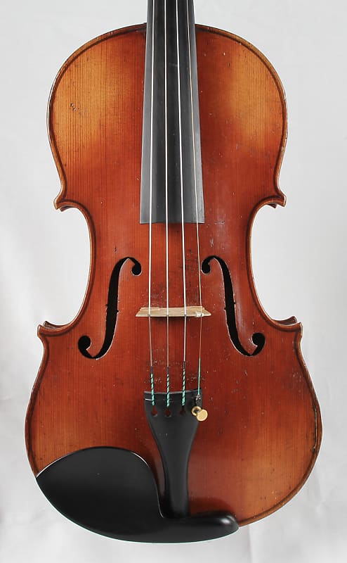 Restored 4/4 Violin, German Made Stradivari Model, Stamped Conservatory Violin image 1