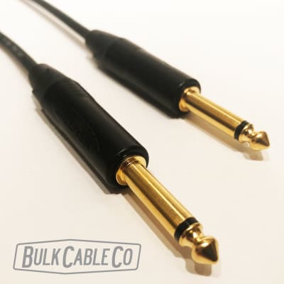 10 FT - Lava Mini ELC Guitar & Instrument Cable With Neutrik NP2X-B Straight Gold Connectors - ST/ST