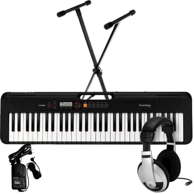 Casio CT-S200 Casiotone Portable Electronic Keyboard with USB, Premium Pack, with Stand, PSU, and He