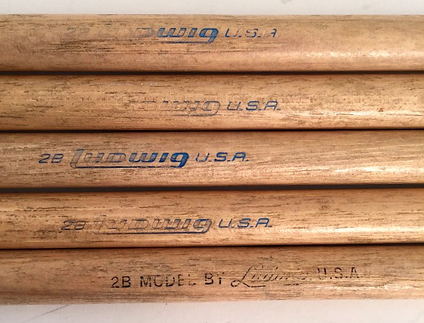 Vintage Ludwig drum sticks 2b 1960s John Bonham style