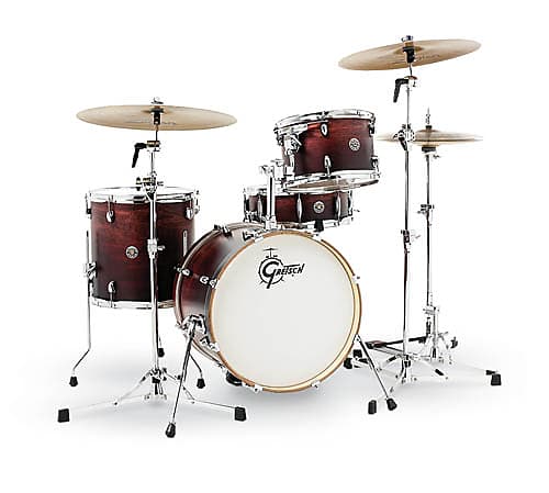 Gretsch Catalina Club 4-Piece Shell Pack (18/12/14/14SN) Satin Antique Fade, CT1-J484-SAF image 1
