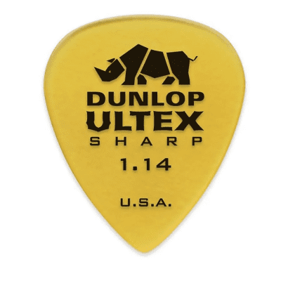Dunlop 433P114 Ultex Sharp 1.14mm Guitar Picks (6-Pack)