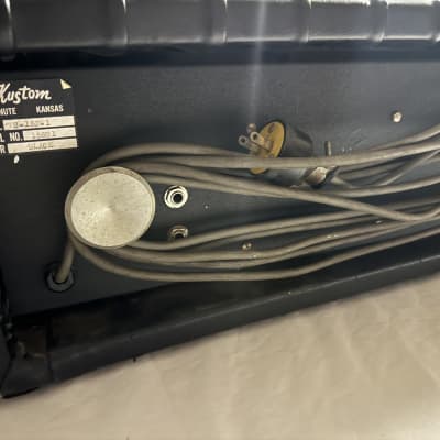Kustom 2-15J-1 Electric Guitar Amplifier Tuck N Roll Head *Not Working* 1960s - Black image 4