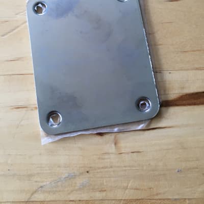 Vintage Fender Squier Neck Plate Chrome Plating Original Natural Light Relic NOS image 11