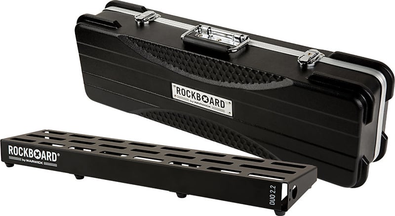 RockBoard DUO 2.2, 2.01' x 5.75" Pedalboard with Touring ABS Case image 1