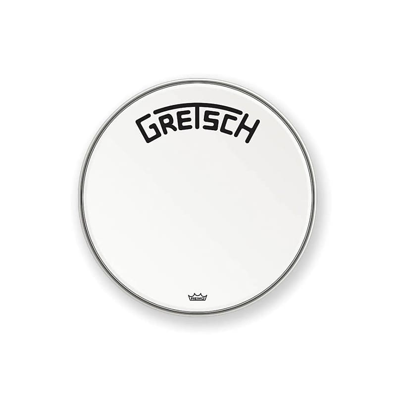 Gretsch 18" Bass Drum Head Broadkaster Logo GRDHCW18B Reverb