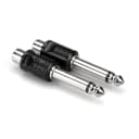 New Hosa GPR-101 Adapters RCA to 1/4 in TS