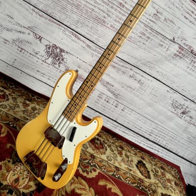 1971 Fender Oly White Telecaster Bass With Donald Duck Dunn "C" Style Profile Maple Neck One Owner W/O/H/S/C Neck image 15