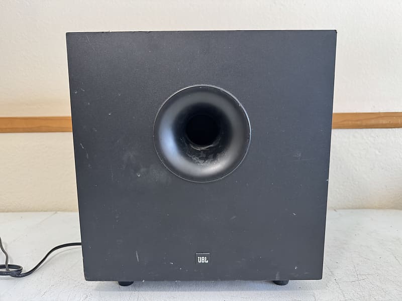 JBL SUB125a Subwoofer Simply Cinema Home Theater Bass Audio Sub SCS25a Black  			