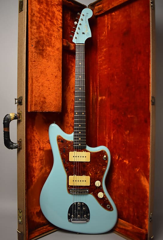 1960 Fender Jazzmaster Daphne Blue Refin Pre-CBS w/OHSC image 1