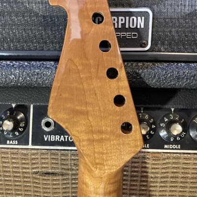Unknown Replacement Neck S-Style (kind of) Flamed Maple Strat - Vintage Tint Rosewood image 3