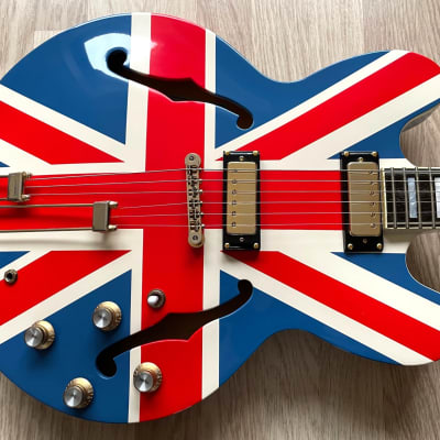 TPP Ltd. Edition Noel Gallagher "Union Jack" Epiphone Sheraton Outfit - Custom / Oasis Tribute RARE image 2