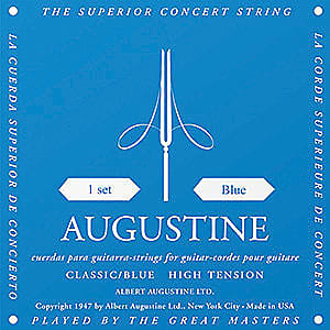 Blue Augustine Classical Guitar String Set, High Tension image 1
