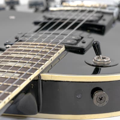 Hondo II Les Paul Custom Style Electric Guitar w/ Locking Sperzel Tuners, Gibson Harmonica Bridge, OHSC image 6