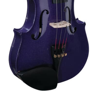 Stentor Harlequin Series 3/4 Size Violin Outfit with Case - Deep Purple image 4
