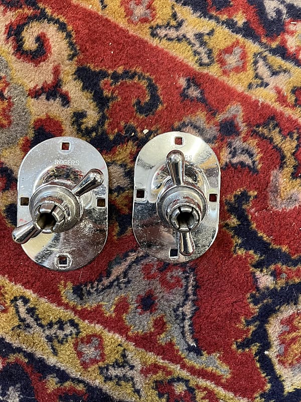 Rogers Bass drum spur mount pair Reverb
