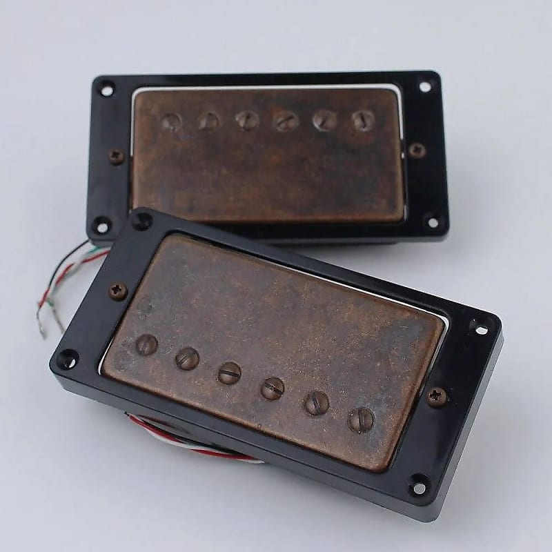 Bronze Guitar Neck/Bridge Humbucker Pickups Set Reverb