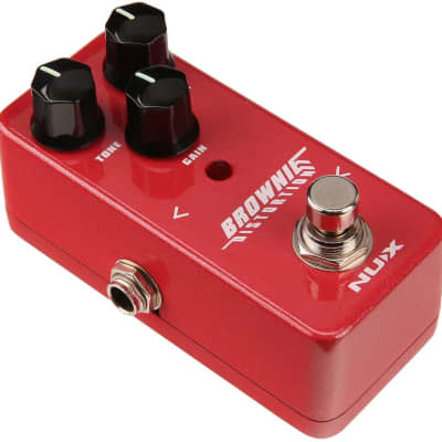 NUX Mini Core Brownie Distortion Guitar Effects Pedal Classical British Rock Tone True Bypass image 2