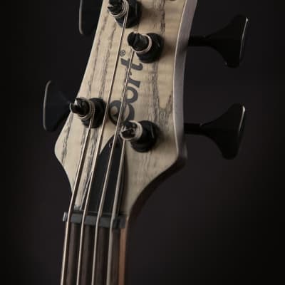 Cort A4ULTRAENB Artisan Series A4 Ultra Ash Bass Guitar. Etched Natural Black image 5