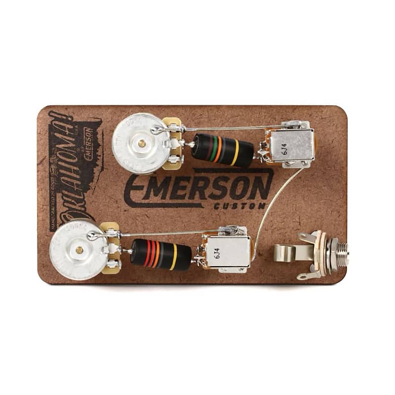 Emerson Custom Les Paul Prewired Kit W Push Pull Tone Pots Reverb 0594