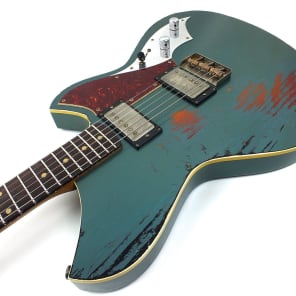 Novo Serus T Guitar - Custom HH - Ocean Turquoise over 3 Tone Sunburst image 11