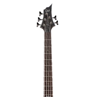 ESP LTD B205 5-String Bass Guitar - Spalted Maple Black Satin image 6