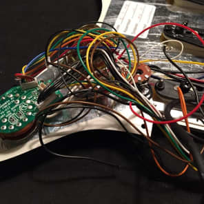 Pickups & Electronics from a Fender/Roland VG Stratocaster 2008 Complete Pickguard Assembly image 7