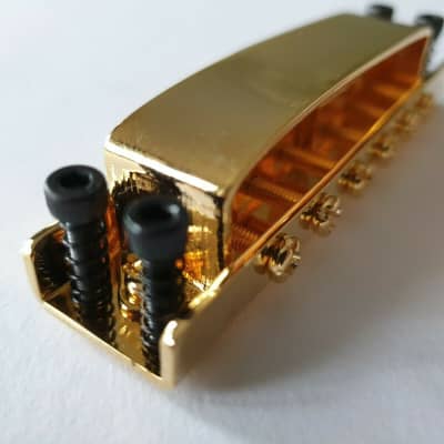Quality Tune o matic Bridge for Rickenbacker in Gold image 3