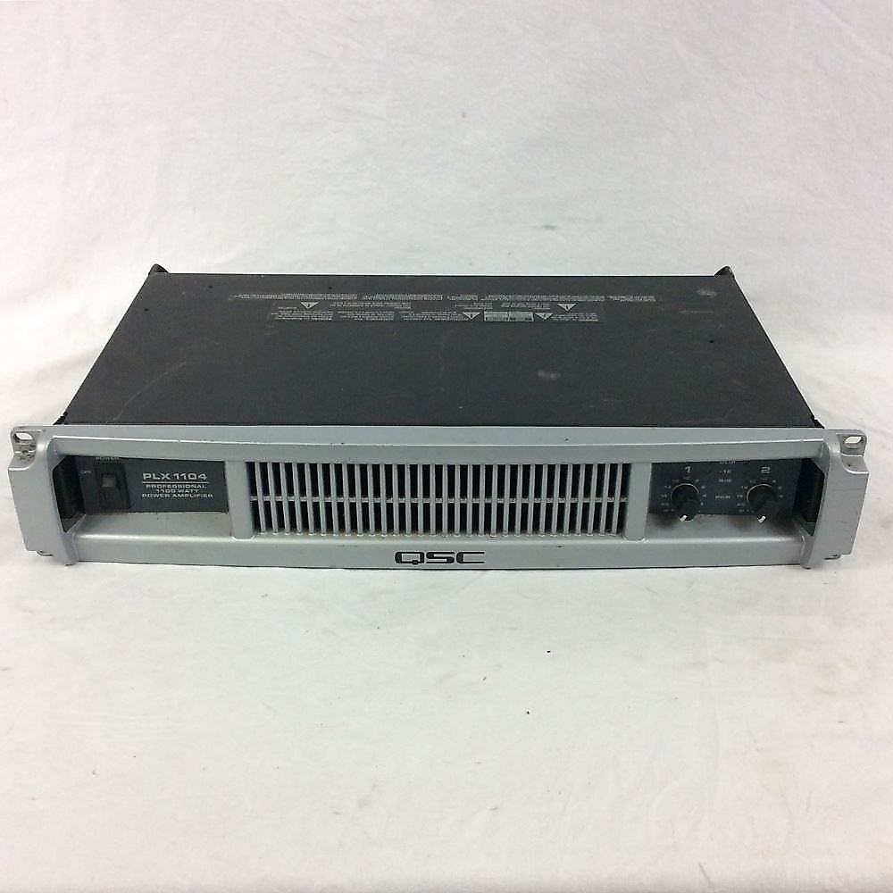 QSC PLX1104 PLX2 Series Compact RackMounted Power Amp Reverb