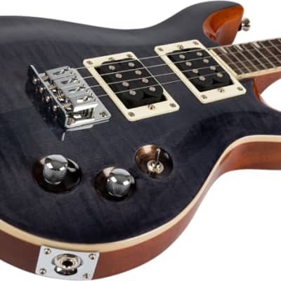 Flight Vanguard Solid Body Transparent Black Electric Ukulele New - Transparent Black - Solid Body image 4