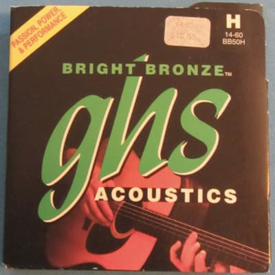 GHS BB50H acoustic guitar strings Bright Bronze Reverb