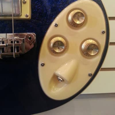 Italia Maranello Bass Blue Sparkle NOS w/ hard case image 4