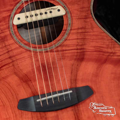 Breedlove Tom Bedell's Blues Orange Vintage Edition All Myrtlewood Concertina Cutaway Acoustic Guitar w/ LR Baggs M1 Pickup #9079 image 2