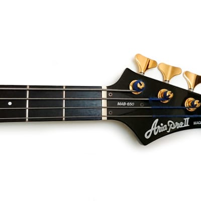 Aria proⅡ　MAGNAseries Bass Aria Pro II Magna Series Black Fretless Bass | Reverb