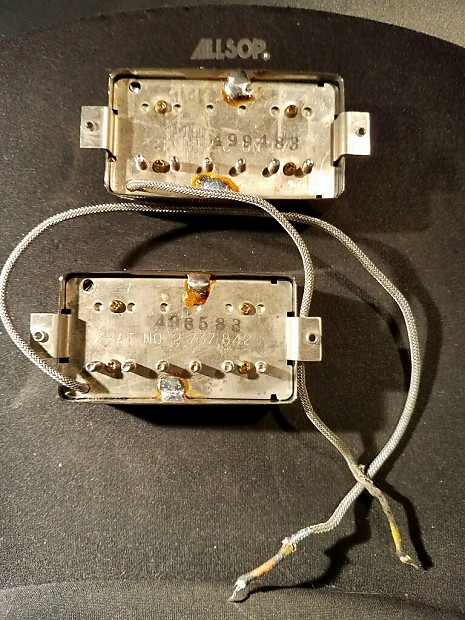 Gibson Tim Shaw Vintage PAF Humbucker Pickup Set Stamped 1983