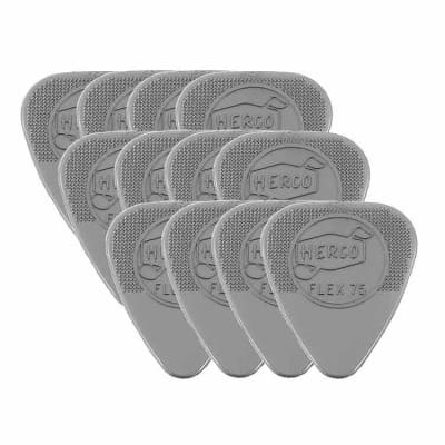 Dunlop Herco Nylon Flat Picks: Flex 75 12 Pick Pack JD