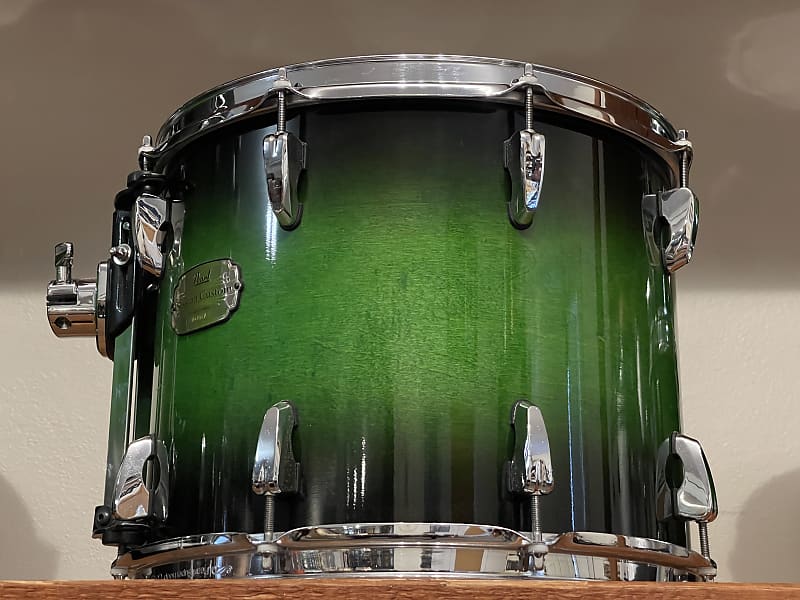 Pearl Session Custom SMX All-Maple Green Burst 10/12/14/22 Drum Kit