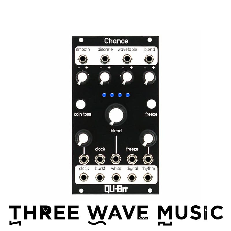 Qu-Bit Electronix Chance (Black) - Random Voltage Generator and Noise Source [Three Wave Music] image 1