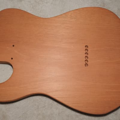 52 Style 1 Piece Honduran Mahogany Telecaster Body Unfinished with Standard Routes image 4