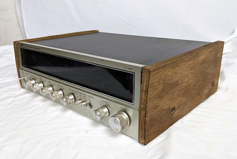 JVC VR5505 AM/FM Stereo Receiver Woodgrain Reverb